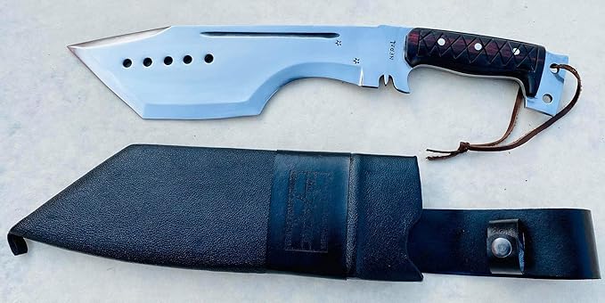 13 Inch Giant Heavy Duty Best Bushcraft and Survival Knife - High Grade Carbon Steel Blade - Rosewood Handle - Durable and Ready When You Need It Most - Perfect for Hunting and the Outdoor