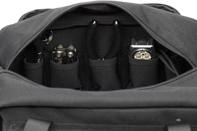 Coreflex 12-Inch Heavy Duty Tool Bag Tactical Gear Range EDCTool Bag for cars Multi-Purpose Work Bag for MechanicsElectricianCarpentersBuildersPlumbers 12 X 7 X 7 (Black)