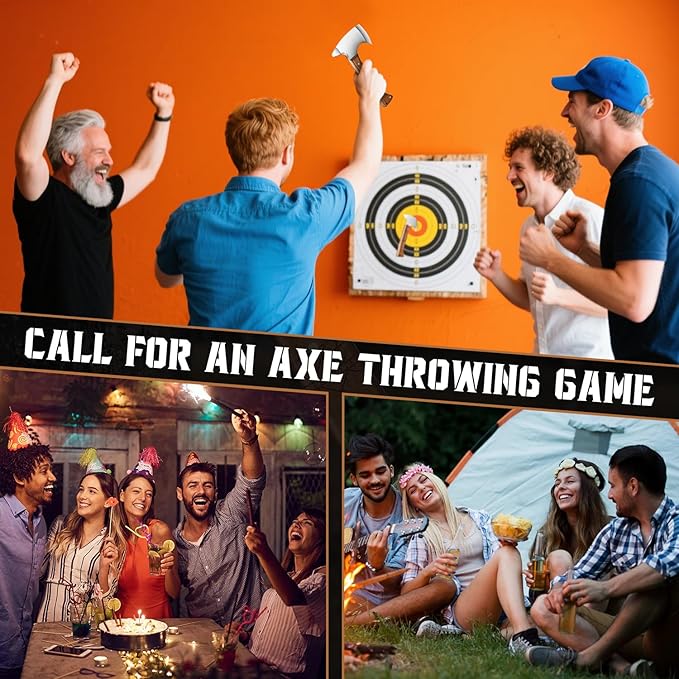 Small Hatchet for Axe Throwing Game - 8.3 Tomahawk Axe Professional Balanced Design with Sheath | Adults Indoor/Outdoor Ax Throwing