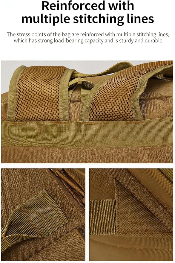 LINGYUE Tactical Backpack Bagpack Waterpoof Hiking For Camping Travel Commute With Laptop Compartment Multi Pockets For Men Women(Camouflage-B)