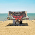 ALAZA Black French Bulldog Christmas Scene Snow Beach Tent Sun Shelter Portable Canopy Sunshade for Outdoor Camping Picnics Backyard Fun 10x9 ft