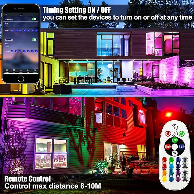 50W RGB Wall Washer Light RGB Light Bar LED Smart Wall Lights with Remote Control Waterproof IP66 Dimmable LED Flood Light Bar Indoor Lights for Building Stage Wedding Party