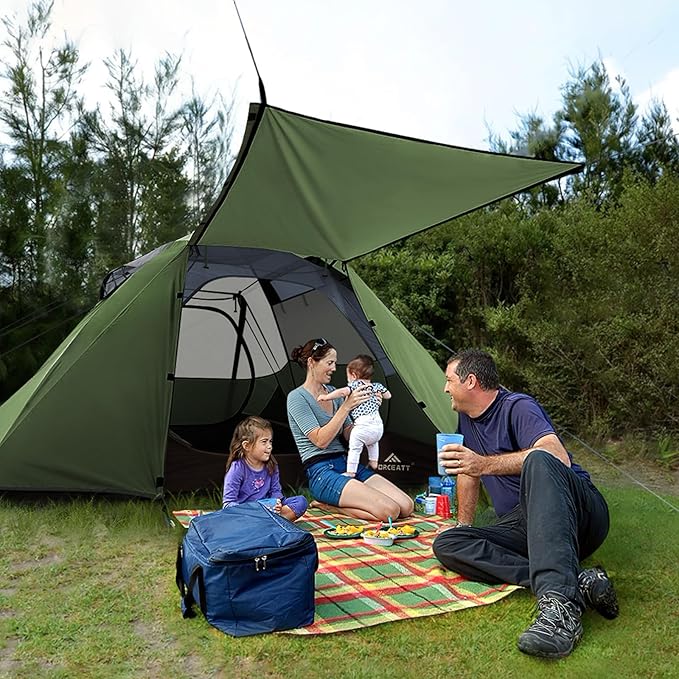 Forceatt Camping Tent 2/3/4 Person Professional Waterproof &amp Windproof Lightweight Backpacking Tent Suitable for OutdoorHikingCamping Mountaineering and Travel
