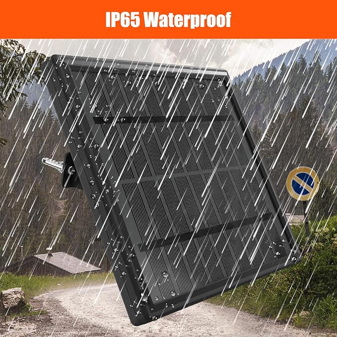 6V Solar Panel for Deer Feeder 4.5W High-Efficiency Solar Charger with Adjustable Mount Bracket Alligator Clips &amp DC Connectors Battery Maintainer for Hunting Feeder 6V Rechargeable Batteries