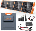 Upgraded 200W Portable Solar Panel for Power Station Generator 18V Foldable Waterproof IP65 Solar Cell Charger with Adjustable Kickstand and MC-4 Cable for Laptop Outdoor Camping Boat Lawn RV Trip