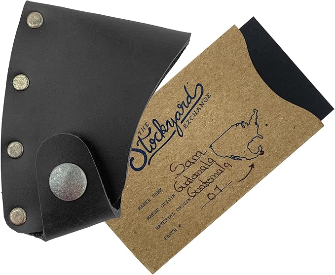 Hatchet Blade Cover Handmade from Full Grain Leather - Protector Case Cover Small Axe Blade Safety Sleeve Camping Accessory Lumberjack Outdoor Essentials