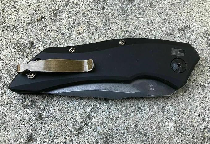 Copper Gold Titanium Deep Pocket Clip &amp Handle Screws Set Compatible with Kershaw Launch 1 Model 7100 Knife