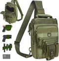 DegeTMVe Dual Pistol Holster Chest Bag Concealed Carry Sling Crossbody Tactical Gun Convertible Backpack Shooting Hunting