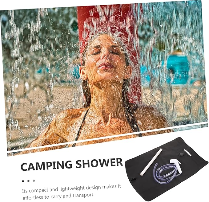 1set Portable Camping Shower Bag Convenient Outdoor Toiletry Accessory for Easy Use During Camping Hiking and Beach Trips Lightweight and Compact Design for Refreshing Showers
