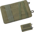 Tactical Compact Pocket Organizer Card Key Coin Everyday Carry Gear Pouch with Neck Lanyard MOLLE Zipper Utility Admin Bag