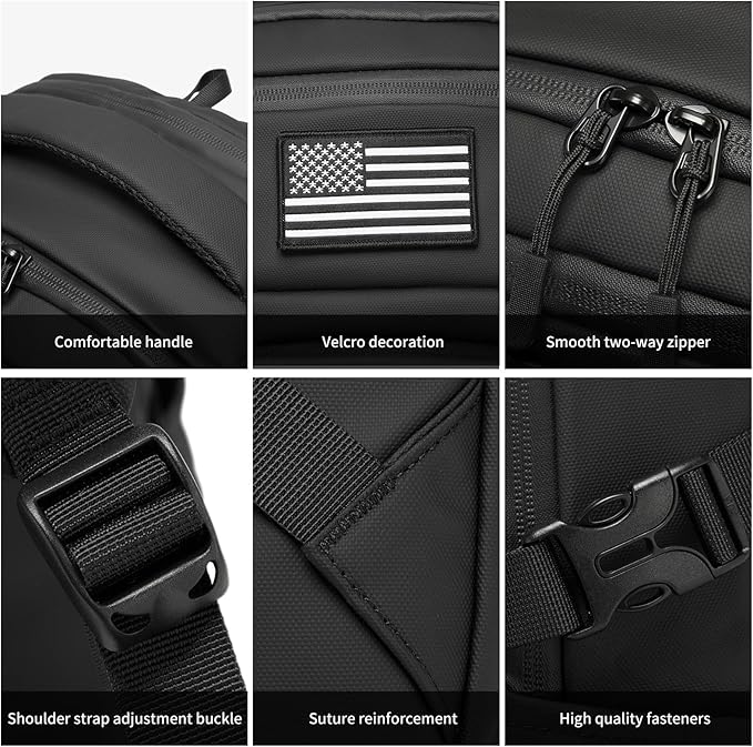 Wotony Military tactical backpack backpack for men black small tactical assault bag