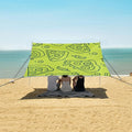 ALAZA Pizza Line Pattern Beach Tent Sun Shelter Portable Canopy Sunshade for Outdoor Camping Picnics Backyard Fun 10x9 ft