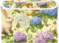 Yellow Easter Bunny Hydrangea Butterfly Storage Box with Lid 1 PC Foldable Storage Bin with Lids Stackable Storage Bins Cube Closet Organizer Basket with Flip-Top Lid &amp Handles for Shoes Books Tow