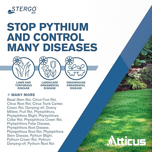 Atticus Stergo MX Mefenoxam Fungicide (32 Ounce) - Fungus Control for Lawns Ornamentals Greenhouse and Nursery