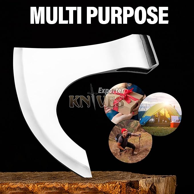 Carbon Steel Bearded Camping Viking Axe Head/Hatchet Head CSH-15 (CSH-01)