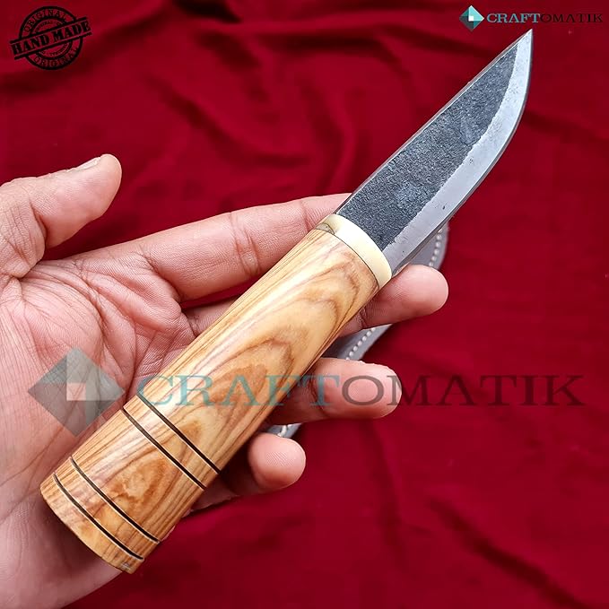 Medieval Knife | Handmade Viking Knife | Celtic Knife for Garden and Camping with Leather Bag | LARP | HFK23