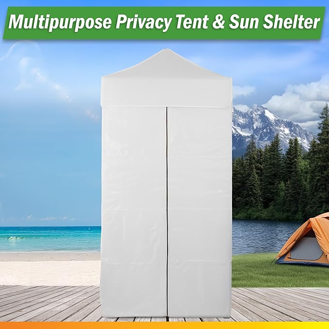 Pop Up Changing Tent - 46.5” Steel Frame Canopy Sun Shelter Pool Cabana Portable Changing Room or Privacy Tent for Camping Toilet or Portable Shower - Camping Essentials by Wakeman Outdoors