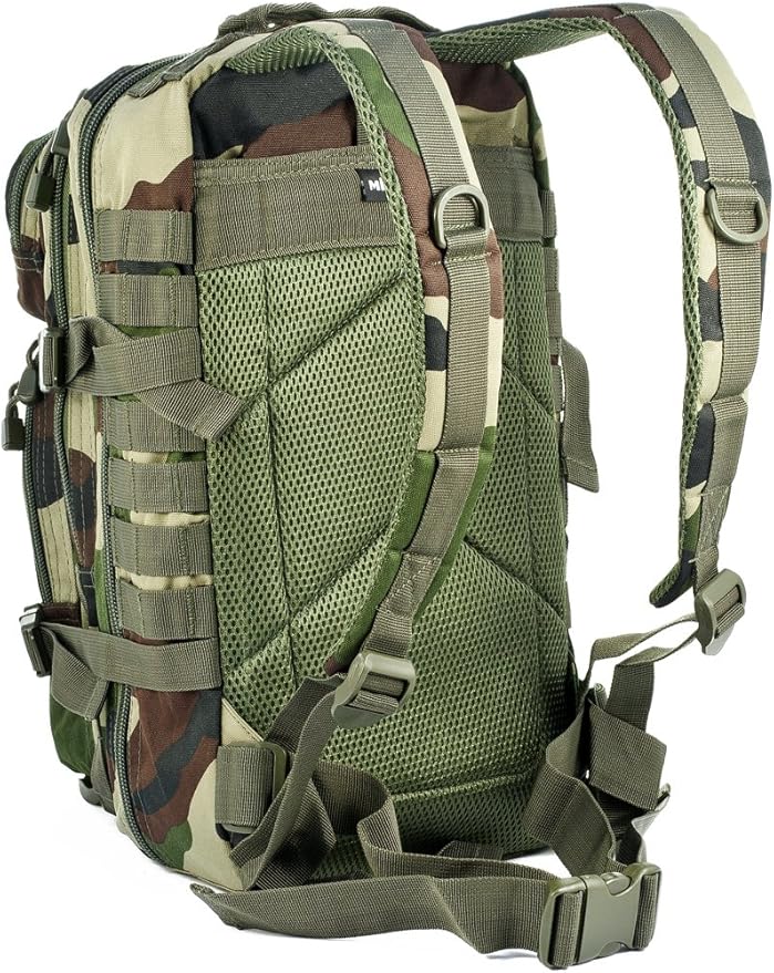 Mil-Tec Military Army Patrol Molle Assault Pack Tactical Combat Rucksack Backpack 20L French Army Cce Camo