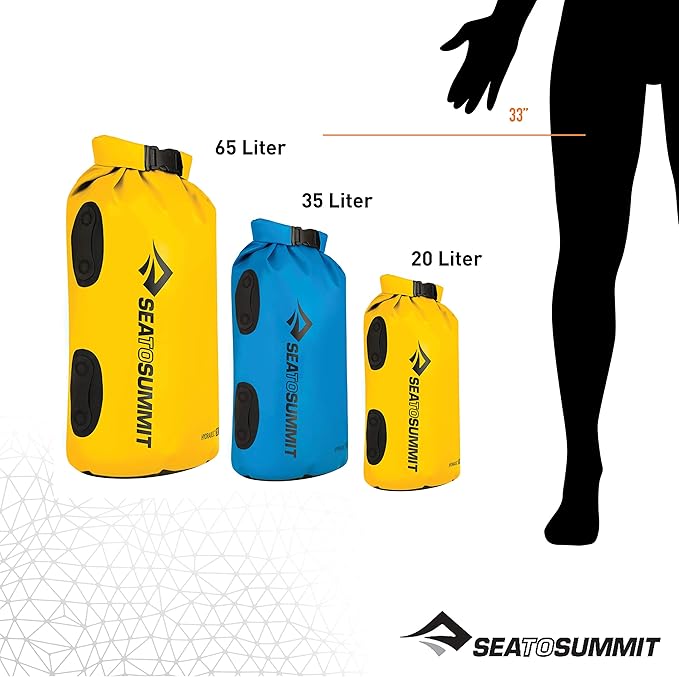 Sea to Summit Hydraulic Dry Bag Heavy-Duty Dry Storage 65 Liter Blue