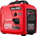 3450-Watt Dual Fuel Inverter Generator for Home Use 1.6Gallon Large Fuel Tank Up to 8.3 Hours Use 120V Gas Powered Generator Super Quiet Red