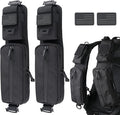 WYNEX Molle Accessories Pouch of Double Zipper Pocket Version Backpack Strap Pouch Shoulder Strap Molle Attachment Tactical Accessories Bag Shoulder Starps Zipper Pocket Additional Phone Holder