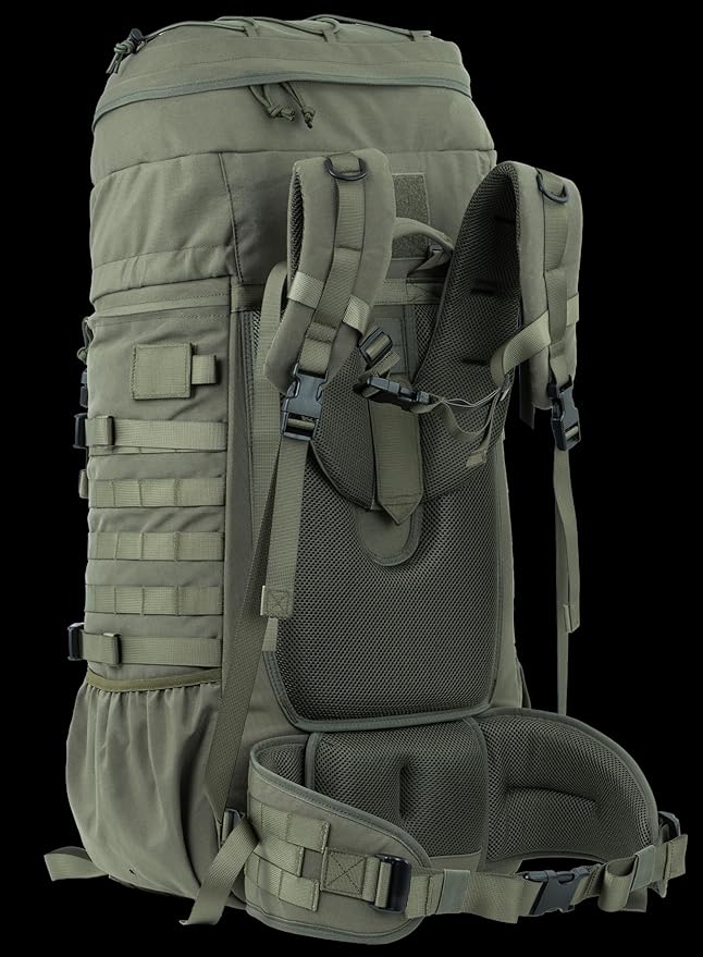 75L Tactical Backpack with Internal Frame MOLLE and Hydration System