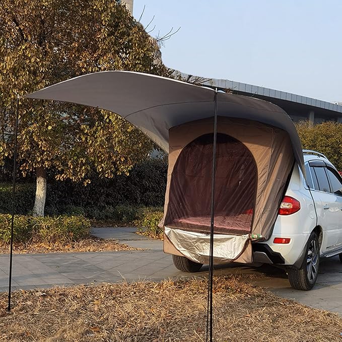 Car Tail Car Side Trunk Canopy Camping Camping Tent 118.11 inch x 78.74 inch SUV MPV Trucks Hatchback Cars and use it as a Pavilion