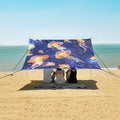 ALAZA Jellyfish with Stinging Cells Float in Space Beach Tent Sun Shelter Portable Canopy Sunshade for Outdoor Camping Picnics Backyard Fun 10x9 ft