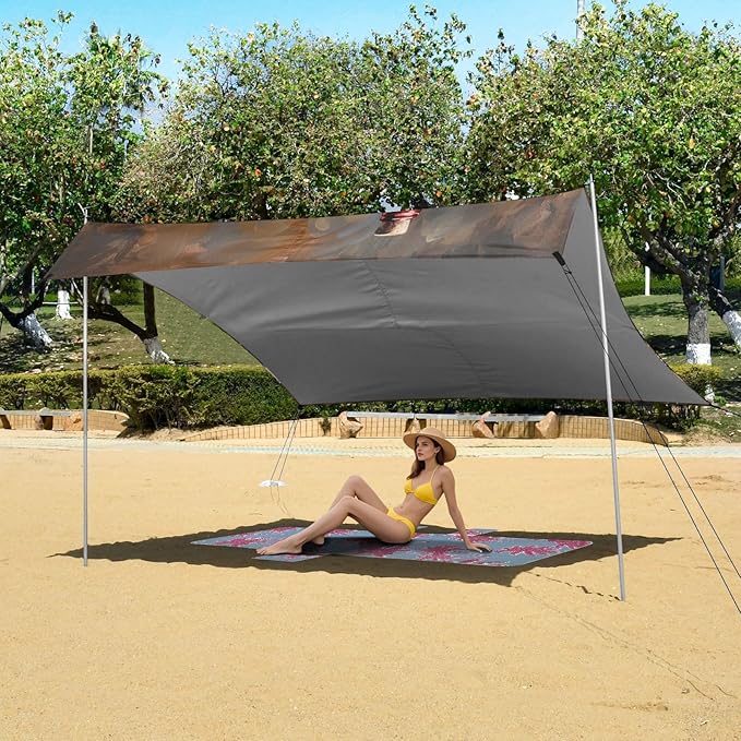 ALAZA Red Wine and Grapes Beach Tent Sun Shelter Portable Canopy Sunshade for Outdoor Camping Picnics Backyard Fun 10x9 ft