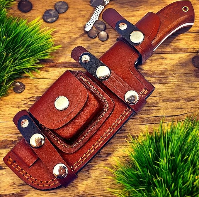Poshland Custom Handmade Knife – D2 Steel Wooden Handle