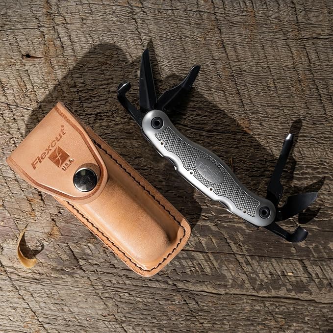 FLEXCUT Right Handed Carvin Jack 2.0 Folding Multi Tool for Woodcarving Includes 6 Blades Made in USA JKN291