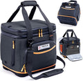 Double-Layer Travel Carrying Case for Jackery Explorer 1000 v2 – Hard Molded Bottom Side Ventilation &amp Front Pockets Portable Power Station Storage Bag for Jackery Accessories &amp Solar Genera