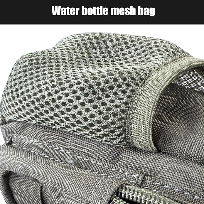 Tactical Crossbody Bag With Water Bottle Holder MOLLE Sling Pack EDC Tool Handbag for Men for Travel Daily Commute