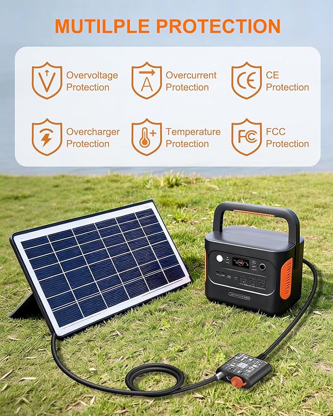 Connector for Jackery Solar Generator Explorer 3000 2000 1000 Portable Power Station and for SolarSaga 200W Solar Panel