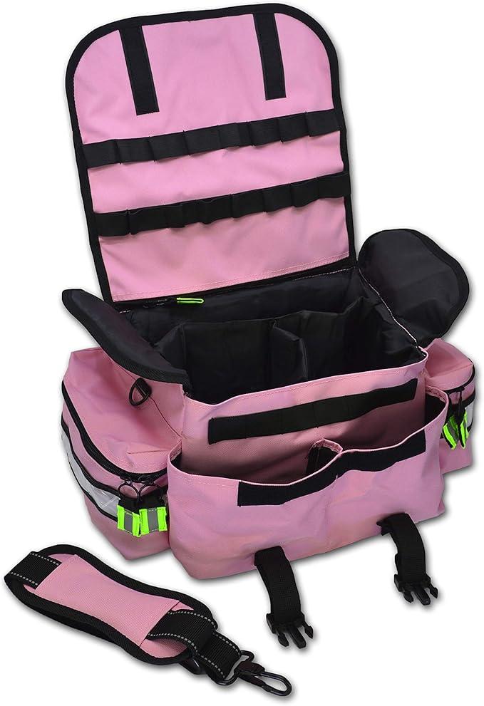 Lightning X Customizable Small Medic First Responder EMT Trauma Bag w/Embroidered Name Patch - PINK