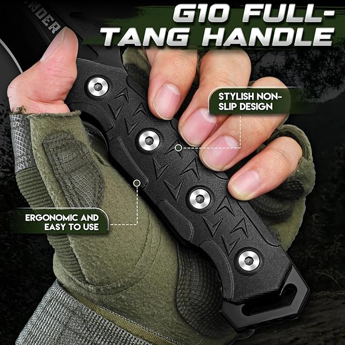 Freelander Survival Knife Bundle with Camping Axe