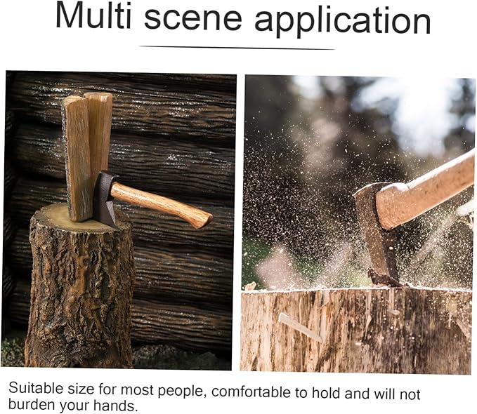 jojofuny 2pcs Elegant Replacement Handles for Axe Wood Easy to Install for Bushcraft and Garden Tools