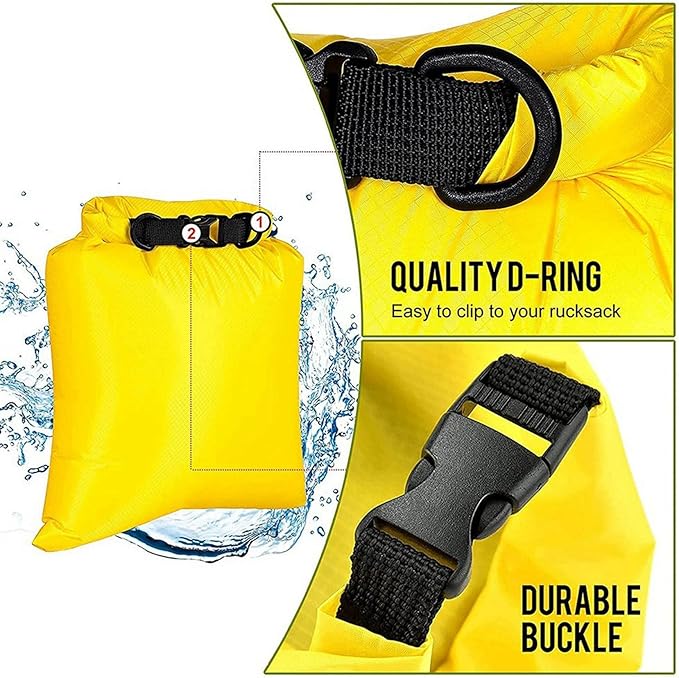 12Pcs Waterproof Dry Bag Set for Kayaking BoatingDrybag Outdoor Storage Bags for Canoeing Camping SwimmingRandom