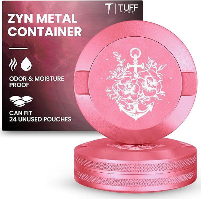 Premium Aluminum Organizer with Dual Compartment Design | Moisture Proof with Secure Seal Compact and Pocket-Friendly modern design | Pouch Container for storage with Pouch Tin