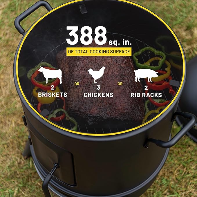 Char-Broil Bullet Charcoal Smoker 16 - 18202075Black
