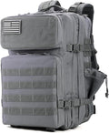 gracedon Tactical Backpack for Men 3 Day Rucksacks for Trekking Camping (grey)