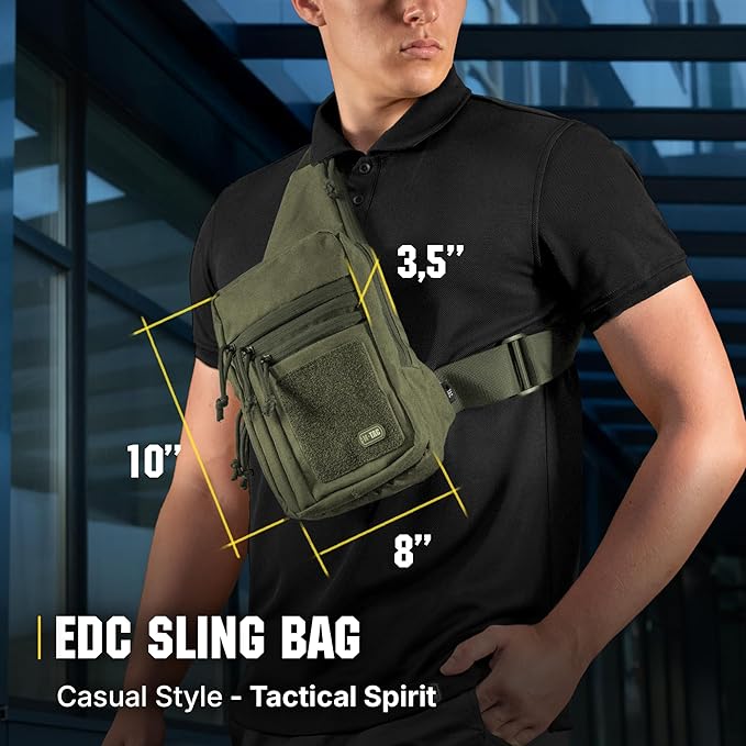 M-Tac CCW Sling Bag for Men &amp Women - EDC Shoulder Bag Tactical - Crossbody Concealed Carry Bag - Mens Chest Pack