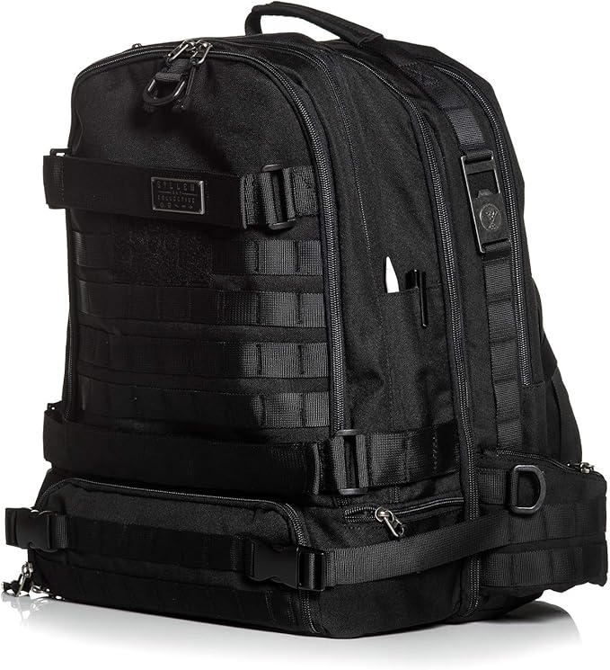 Sullen Blaq Paq Tactical Tattoo Art Lifestyle Bag Backpack Military Style - Black