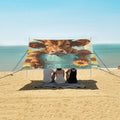 ALAZA Highland Cattle in an Iron Can Beach Tent Sun Shelter Portable Canopy Sunshade for Outdoor Camping Picnics Backyard Fun 10x9 ft