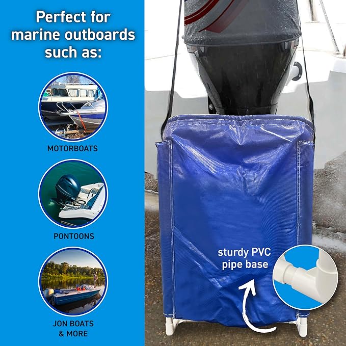 Outboard Motor Flushing Bag for Marine Engines &amp Sterndrives