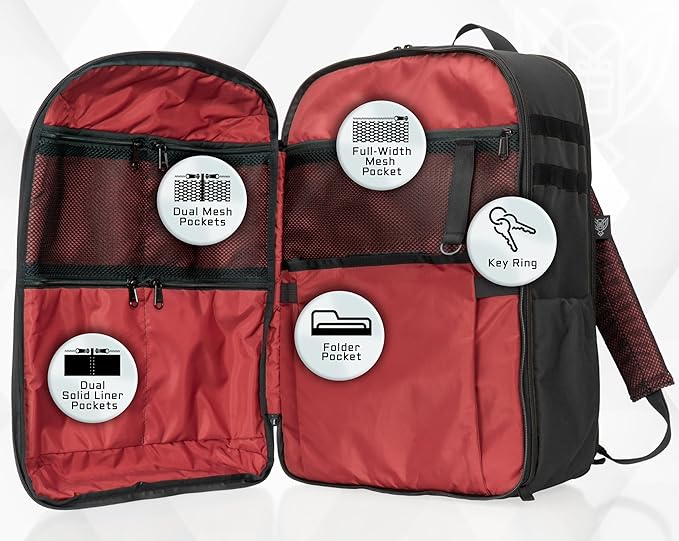 Xtreme Sight Line ~ Large Backpack ~ 16 Laptop Backpack with Removable Faraday Sleeve ~ Heavy-Duty Foam Padded &amp Multiple Large Compartments ~ 1680D Ballistic ~ Black