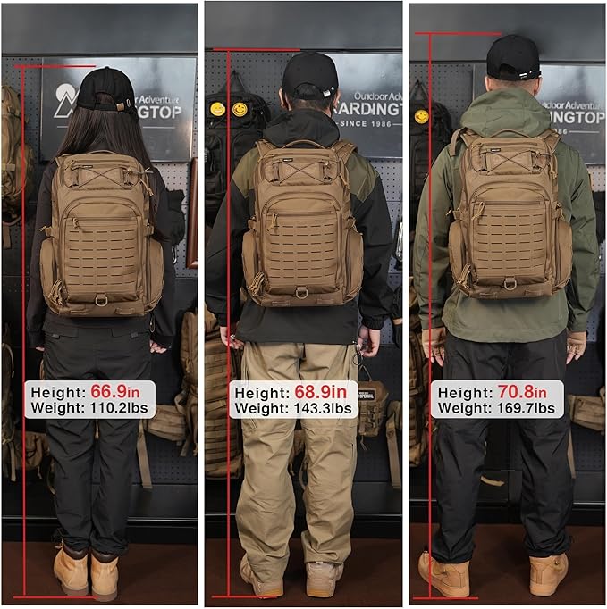 Mardingtop 30L Molle Military Backpack Tactical Backpack for Men Cordura Backpack for HikingCampingTrekking
