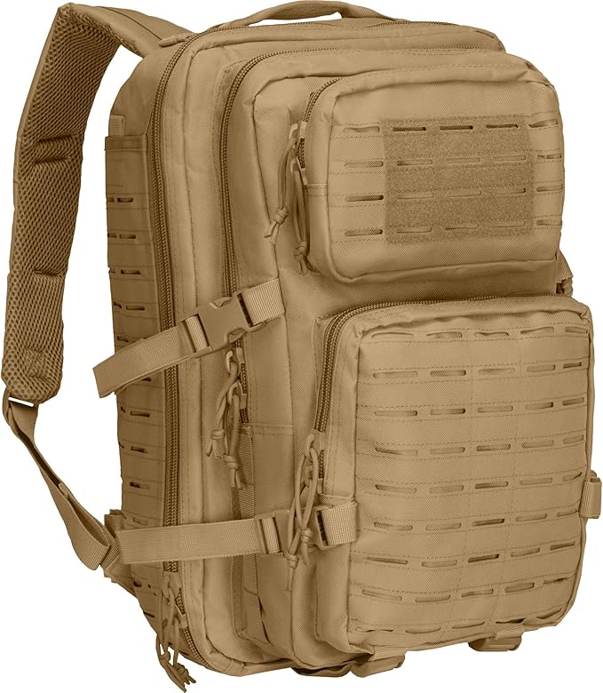 Barska Loaded Gear Large Backpack with MOLLE – Multiple Compartment Bag with Laptop Sleeve for Gear Storage