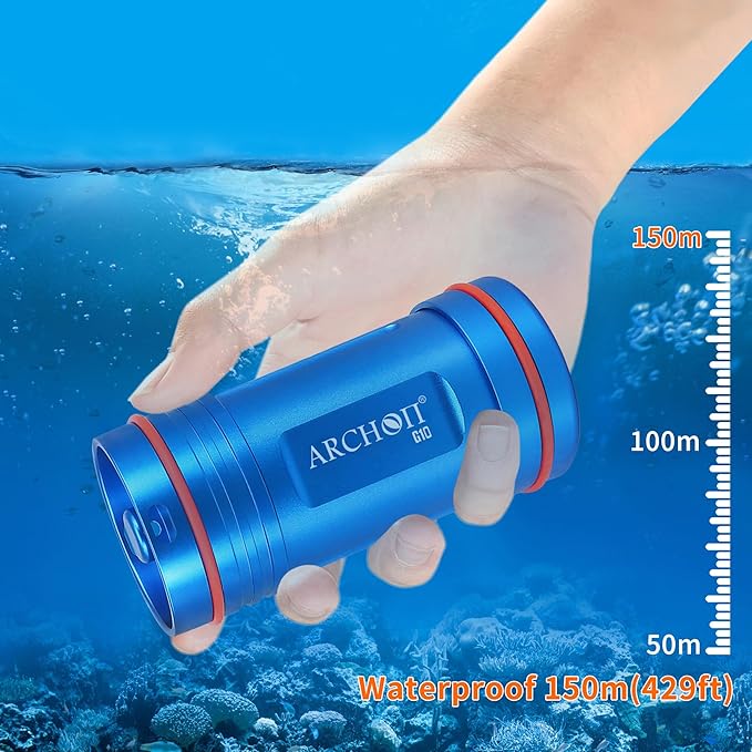 ARCHON Aluminum Alloy Waterproof Car Key Holder FOB Case Keychain Dry Storage Box for SwimmingDiving Essential Small Bag Kit for Boating