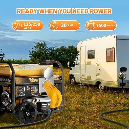 MECMO (2-in-1 Kit) NEMA L14-30P to 14-50R TT-30R RV Generator Adapter Kit 4 Prong Twist Lock 30A Generator Plug L14-30 to 50 Amp 14-50 and 30 Amp TT-30 for RV Camper EV Charger Tesla Level 2 Charging